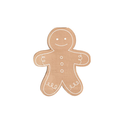 Occasions by Shakira Gingerbread Man Shaped Napkins