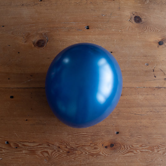 12" Metallic Midnight Blue Latex Balloons