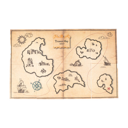 Pirate Treasure Map Scavenger Hunt Activity Kit