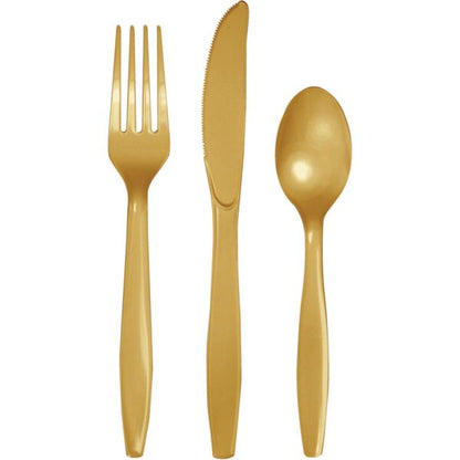 Gold Silverware Set